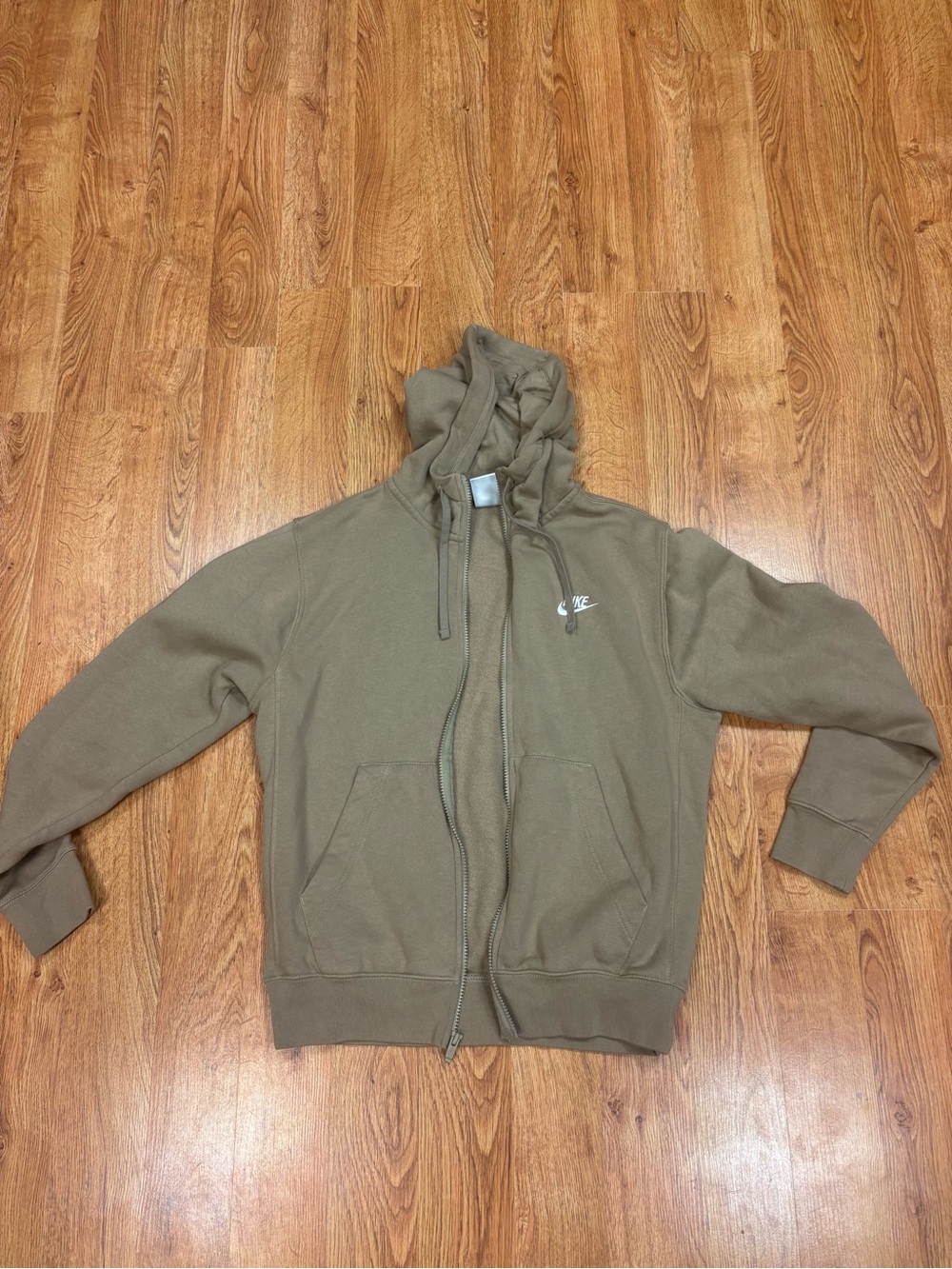 Nike Tan Men's Zip-Up Hoodie
